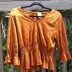 Francescas burnt orange short top (only worn once)